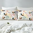thumbnail image 4 of Farm Chicken King Bed&nbsp;Sheets Set,Colorful Floral Chicken Rooster Bedding Set for Kids Girls Boys,Farmhouse Animal Sheets Country Flower Plant Leaf Fitted Sheet Set 4Pcs, 4 of 6