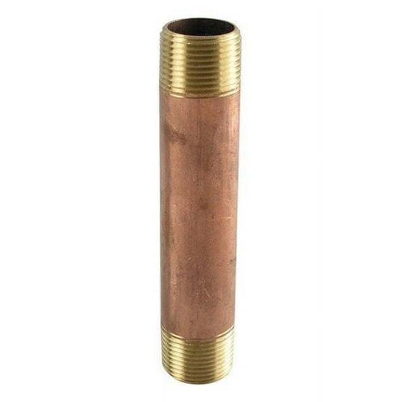 Smith Cooper Brass Pipe Nipple - Red Brass - 3/8" x 2-1/2"
