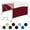 Burgundy, variant on KNOX 3 Bow Bimini Top Sidewalls for KNOX Bimini Tops for Boats, 600D Solid Canvas Side Blocks with Adjustable Straps, Stainless Steel Mounting Hardware, 60"L x 26"H, Burgundy