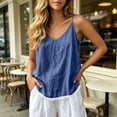 thumbnail image 7 of RRMuAzgs Summer Tank Tops for Women Loose Fit Camisole Tees Shirts Beach Vacation Casual Flowy Sleeveless Top, 7 of 7