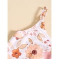thumbnail image 5 of Bagilaanoe Toddler Baby Girl Summer Jumpsuit Sleeveless Floral Print Romper Overalls 12M 18M 24M 3T 4T 5T Kids Flared Pants Summer Clothes, 5 of 9