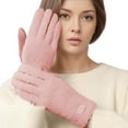 thumbnail image 1 of Glisme Winter Gloves Thermal For Cold Weather Riding Skiing Sports Windproof Touchscreen Ski Gloves Pink, 1 of 4