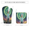 thumbnail image 2 of Rick And Morty 4 Pcs Oven Mitts And Pot Holders Kitchen Oven Glove with Potholders Non-Slip Cooking Gloves for Cooking Baking Grilling, 2 of 7