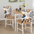 thumbnail image 5 of Bohemian Dining Chair Back Cover Only, Boho Nordic Art Geometric Set of 8 Chair Back Covers, Removable Washable for Dining Room, Banquet & Holiday Decoration, 5 of 9