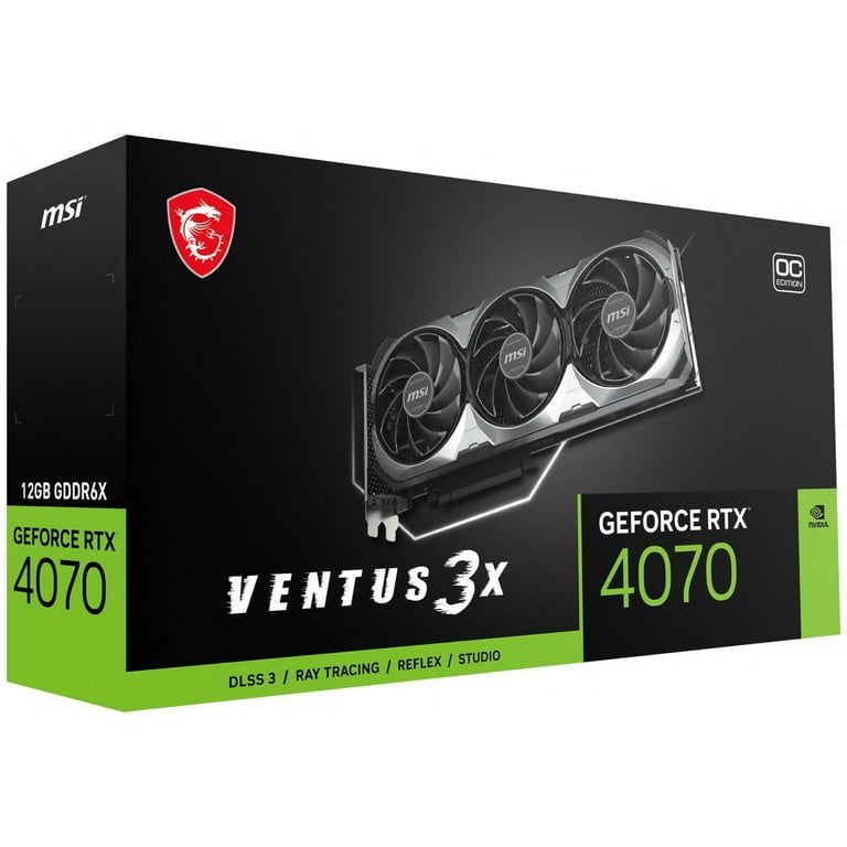 MSI Ventus GeForce RTX 4070 12GB GDDR6X PCI Express 4.0 ATX Video