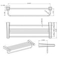 thumbnail image 3 of Avanities 24 pouces Porte-serviettes multi-barres en chrome AI-3056, 3 of 3