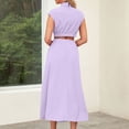 thumbnail image 4 of Robe Sans Manches pour Femmes Été Décontractée en Vrac Robes Longues à la Mode, 4 of 4