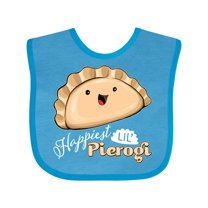 Inktastic Happiest Lil' Pierogi Boys or Girls Baby Bib