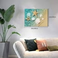 thumbnail image 2 of Naloa Starfish And Seashell Print Canvas Picture,Wall Pictures, Modern Decorative Poster,Art Prints for Bedroom, Toilet, 40 x 30 cm, Built-in Wooden Frame, 2 of 6