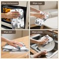 thumbnail image 5 of 4 Pcs Funny Kitchen Towels,LightBlue Cartoon Dinosaurs Trees Pattern Microfiber Dish Towels,Kitchen Tea Towels,Kitchen Towel Set (18" X 26"), 5 of 7