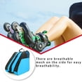 thumbnail image 4 of Advancent Bolsa grande para patines de ruedas Bolsa de almacenamiento sin olor Gancho de metal Cremallera Correa de hombro de gran capacidad patinar Azul, 4 of 6