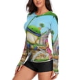 thumbnail image 2 of Team Umizoomi Women's Sunscreen Shirt Long Sleeve Workout Tops Crewneck Soft Comfy Tees Casual T-Shirt L, 2 of 7