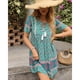 thumbnail image 1 of Vestido de mujer, vestido estampado para mujer, vestido de vacaciones para mujer, vestido estampado de verano de manga corta, construcción resistente, 1 of 5