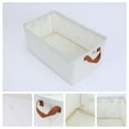 thumbnail image 2 of Unique Bargains Fabric Storage Cube Storage Bin Storage Basket Beige, 2 of 7