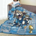 thumbnail image 5 of Football Blanket American Football Sport Team Throw Blanket Soft Flannel Plush Football Style Blanket Gift for Men Women Boys Kids Football Lovers Fan Gifts for Sofa Bed Couch Decor 50"X40", 5 of 5