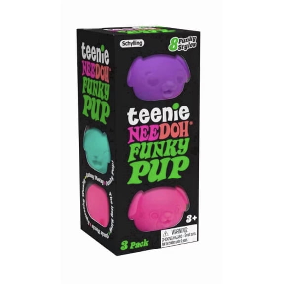 NEEDOH Teenie Funky Pup 3pack COLORS MAY