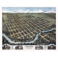thumbnail image 2 of Glover 14x12 White Modern Wood Framed Museum Art Print Titled - Ottawa Kansas - Glover 1872, 2 of 4