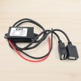 thumbnail image 3 of FLhrweasw Convertidor 12V A 5V 3A 2 Adaptadores Reductores USB 15W para Navegador Grabadora Coche, 3 of 9