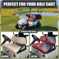 thumbnail image 4 of HUIACONG Baseball USA Golf Cart Seat Cover, All Weather Breathable Anti-Fading Golf Cart Seat Covers 2 Piece for Club Car, 4 of 7