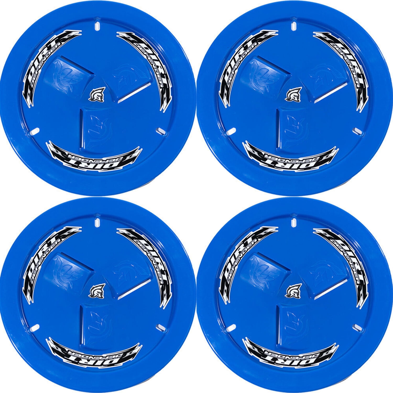 Dirt Defender 15 x 8 Vented Wheel Covers Mud Covers Dark Blue 4 Pack