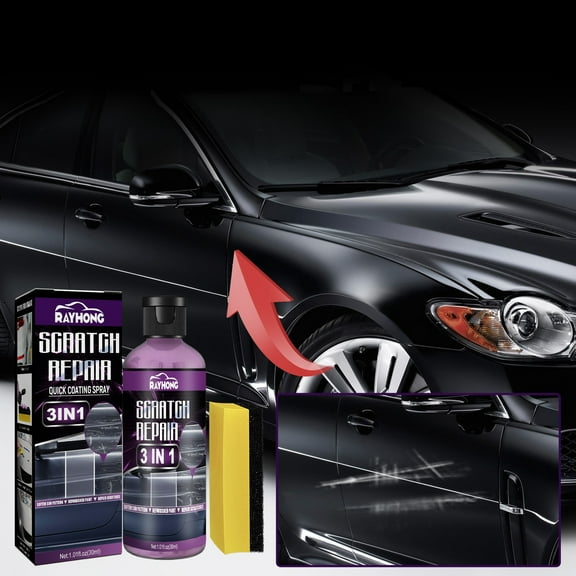 Car Scratch Remover, 30ml, Ultimate Swirl & Water Spot Repair, Polish Buffer Kit, With Brush, For Clearcoat & Multi-Stage Paint, Easy To Use