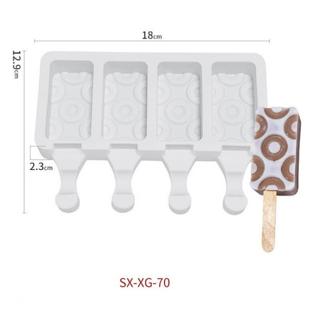 

Geometry Pattern Silicone Ice Cream Mold Ice Pop Cube Popsicle Barrel Mold Dessert DIY Home Ice Mould Mar Tools for Ice Ma