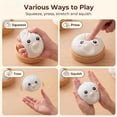 thumbnail image 4 of CQHVKQ 4" Dumpling Squishy Mystery Box, Rainbow Mystery Dumpling Squishy with Blowing Bubbles, Dumpling Stress Squeeze Balls with Steamer Box, Stress Relief Squishy Dumpling Toys for Kids, White, 4 of 9