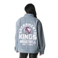 thumbnail image 2 of Unisex The Wild Collective Blue Sacramento Kings Coaches Full-Zip Denim Jacket, 2 of 4