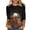Q335 Black, variant on Mifsaly Halloween Tops for Women 2026 Spooky Witch Print 3/4 Sleeve T-Shirt Casual Fall Novelty Graphic Tees Blouses for Holiday Party Black,M
