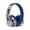 Blue, variant on Graffiti Designed Headphones - Foldable Hi-Fi Stereo Headphones with Soft Ear Cushions, Wireless Connectivity, Volume Control, Type-C, Compatible with Phones/Computers, Not, Made of Plastic