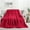 Red, variant on Home Soft Things Milk Flannel Blanket - White - 90" x 90"