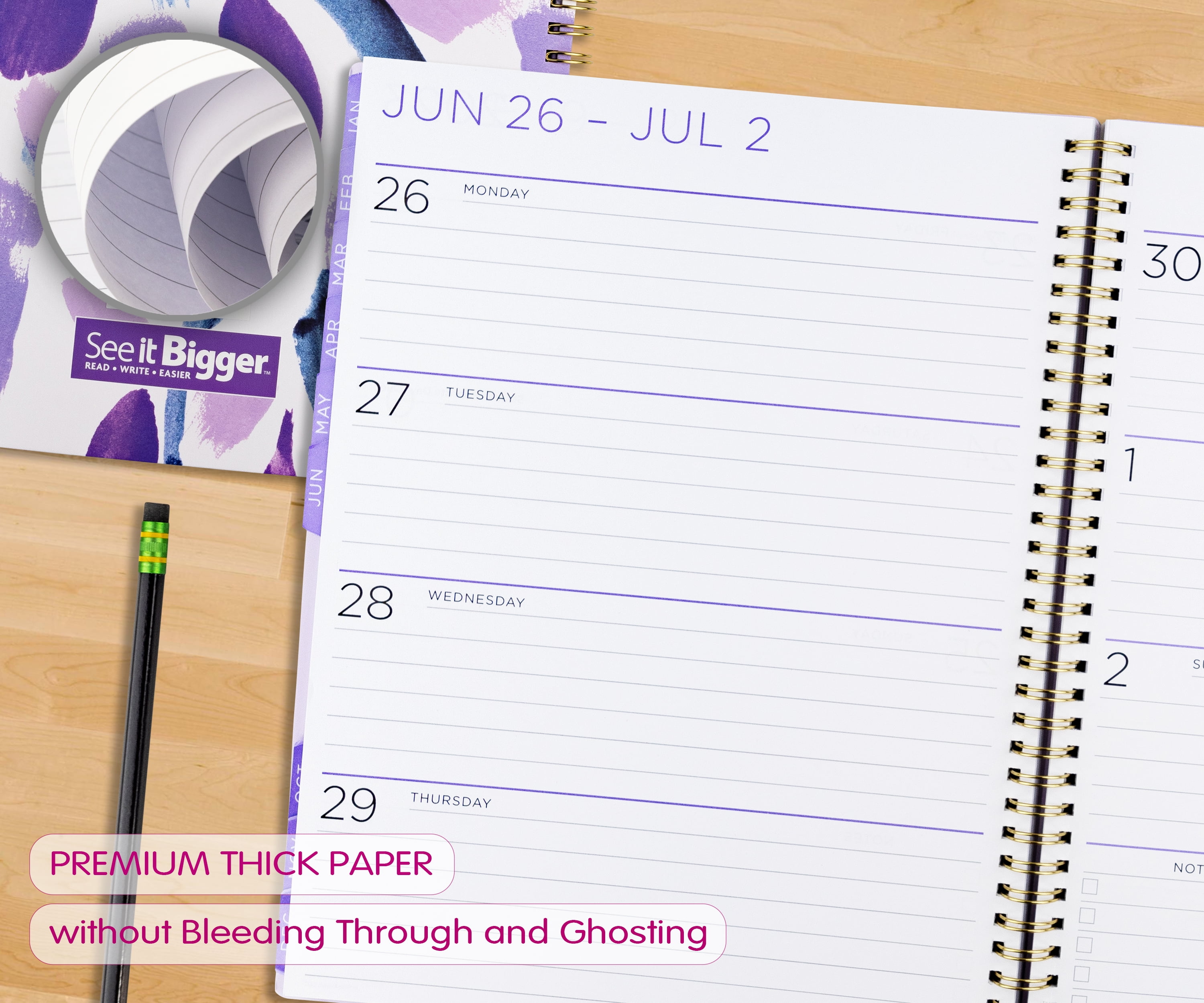 Buy see it bigger monthly weekly planner oct 2022 dec 2023 11 x 9 