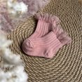 thumbnail image 2 of Toddler Kids Baby Socks Baby Toddlers Girls Mid Calf Length Socks 1 Pair Bow Lace Long Stockings Ruffled School Socks, 2 of 4