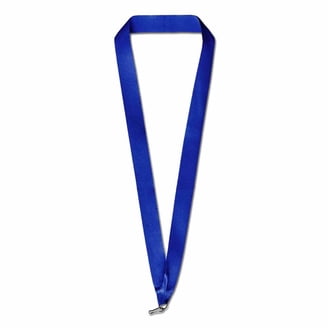 PinMart Solid Color Neck Ribbon, 10 Pack, Blue, Award Holder for Medals ...