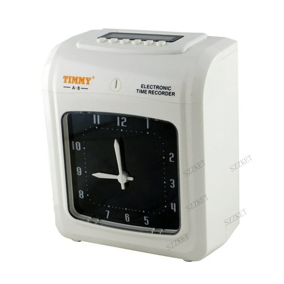 Attendance Clock, Punch Card, Punch Card Machine, Attendance Machine, English Version A-8 Electronic Time Clock