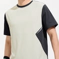 thumbnail image 5 of TEAJOPSUU Men's Color Block T-Shirt Casual Breathable Short Sleeve Lightweight Top for Summer Sports & Workout D-Gray, 5 of 7