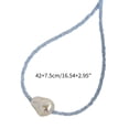 thumbnail image 5 of Beaded Choker Resin Pendant Necklace Sweet Neck Jewelry Collarbone Chain Resin for Wedding Party, 5 of 11