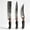 3PCS, variant on WXCOO Chinese Chef Knife 7.2 Inch Hand Forged 5Cr15 Stainless Steel Cleaver with Dragon Head Handle, Hammered Razor Sharp Blade, ABS Handle Meat Vegetable Cleaver for Kitchen Restaurant BBQ