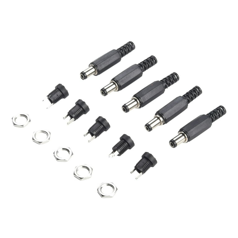 YIXISI 5.5 x 2.1 DC ount Adapter Set, 5 Stücke DC-099 DC Power Jack