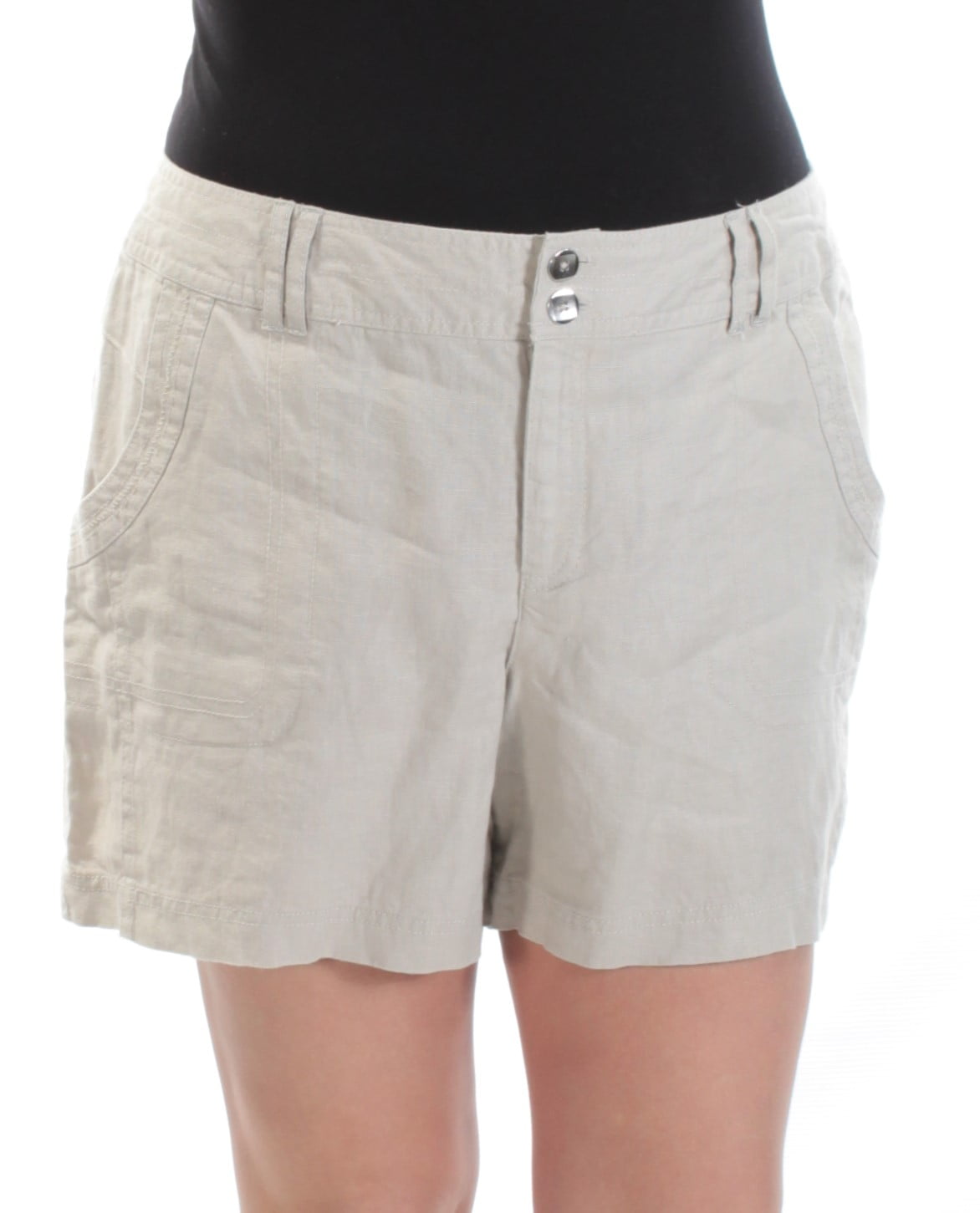 INC INC Womens Gray Embellished Pocketed Short Size 10