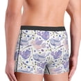 thumbnail image 3 of Goofa Lavender Flowers Printed Men's Boxer Briefs Underwear, Moisture-Wicking Underwear, Trunk,Soft and Breathable Cotton Underwear-, 3 of 9