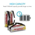 thumbnail image 2 of Tenergy Rechargeable AA NiCD Battery, 1000mAh High Capacity Batteries Flat Top with Tabs for Shavers, Trimmers, Razors, 2 of 5