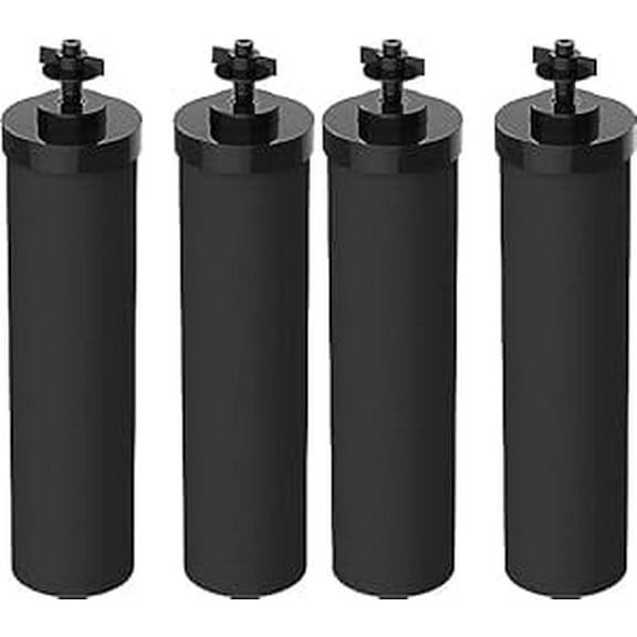 Filterlogic NSF/ANSI 372 Water Filters, Replacement for Berkey BB9-2 & Waterdrop King Tank Systems, 4-Pack