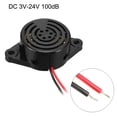 thumbnail image 2 of Unique Bargains 5Pcs DC 3V-24V 100dB Active  Electronic Buzzer Beep Tone Alarm Ringer Continuous Sound Black, 2 of 3