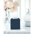 thumbnail image 5 of PILLOWPIA James Stonewashed Linen Tissue Box Holder, Indigo, Decorative Home Accessory, 4.5" L x 4.5" W x 5.5" H, 5 of 6