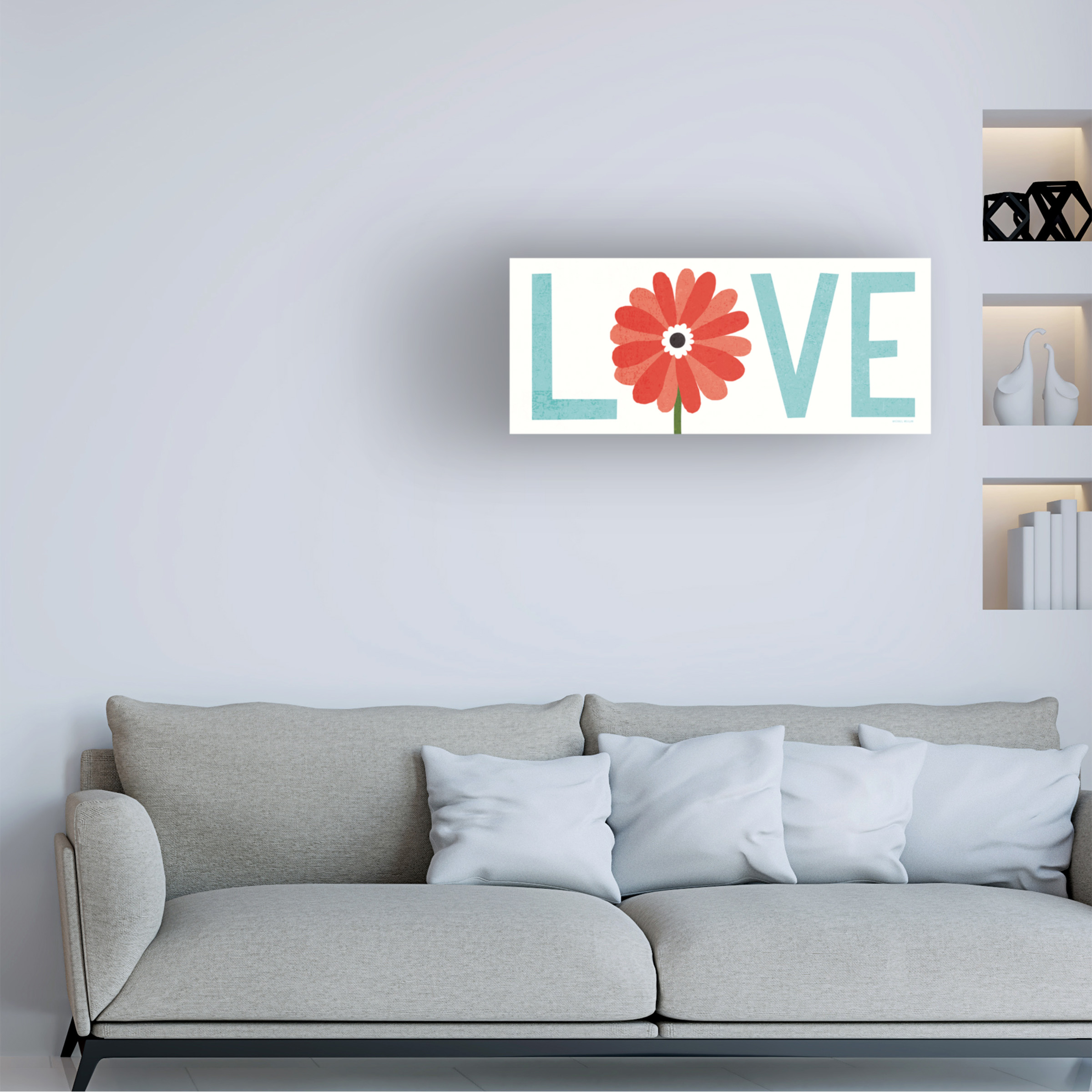 Trademark Fine Art 'Seaside Bouquet Love' Canvas Art by Michael Mullan