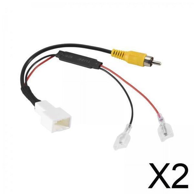 2 Cables De Cámara Atrás Para Coche De 4 Pines Para Accesorios Fáciles De Instalar