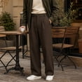 thumbnail image 2 of Men's Relaxed Fit Wide Leg Stretch Golf & Dress Work Pants All Day Comfort Performance Trousers for Business & Suit, 2 of 5