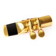thumbnail image 4 of Embouchure de Saxophone Tenor Plaqué Or 7 avec Capuchon, 4 of 5