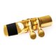 thumbnail image 4 of Boquilla de saxofón tenor 7# chapada en oro con tapa, 4 of 5